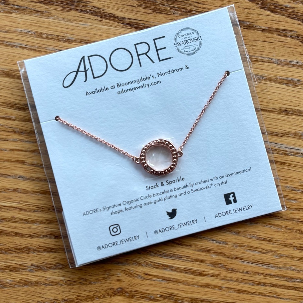 Adore Rose Gold Circle Bracelet